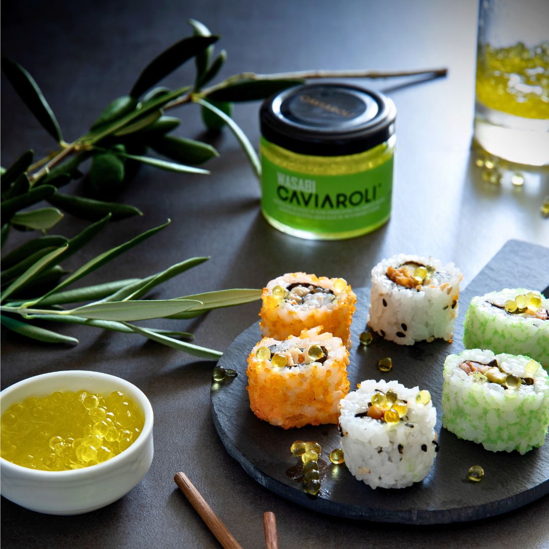 Caviaroli - Wasabi Kaviar mit Nativem Olivenöl - Perlen - 50gr