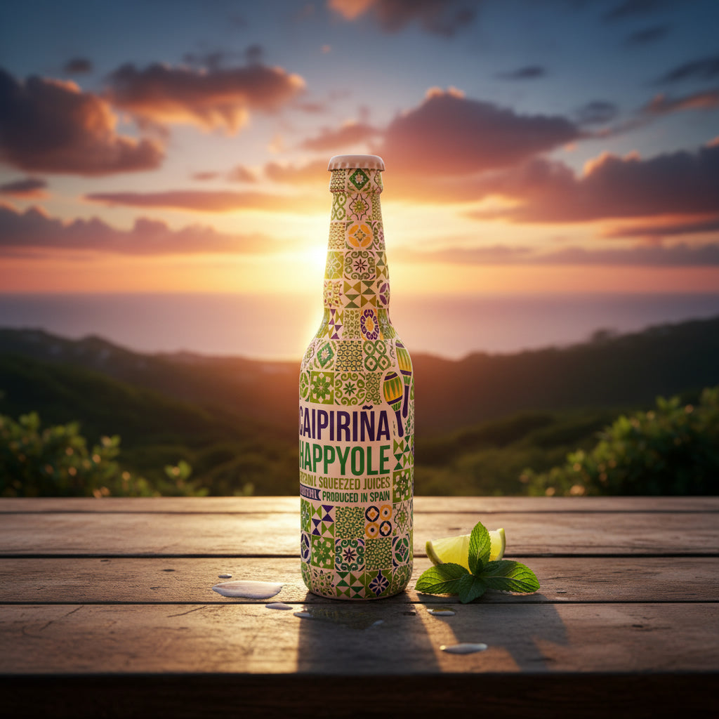 Happy Ole Caipirinha – Cocktail mit Cachaca & frische Zitrusfrüchten | 330ml & 1L| Brasilianischer Genuss