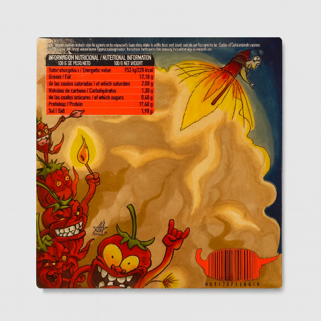 HELL ON EARTH - Mariscadora | Havy Metal - Limited edition | Mini Sardinen mit Carolina Reaper | CHILI CHALANGE | Konserve | Spanien