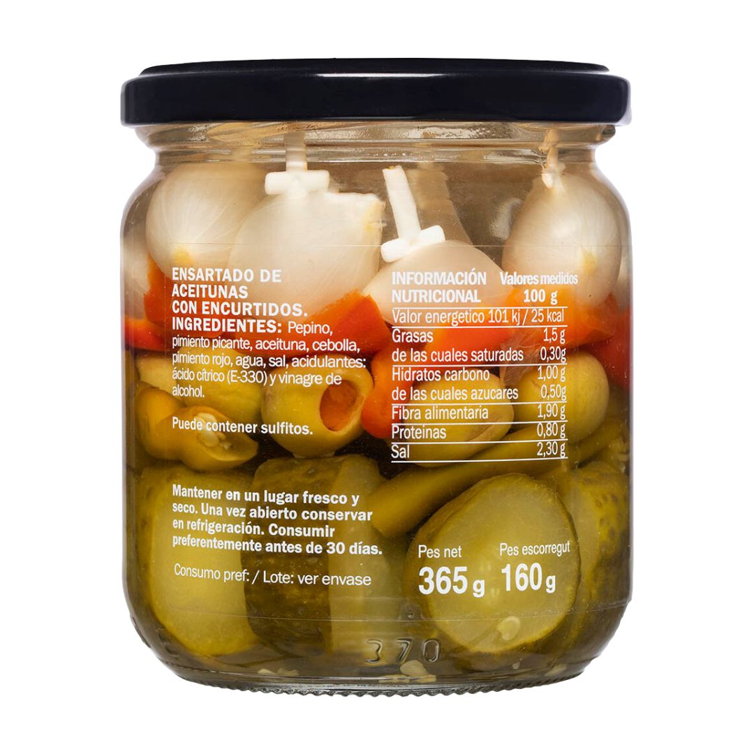 Iruela - Mixed Pickles Tapas-Spieße "Banderillas" - eingelegt - 365g