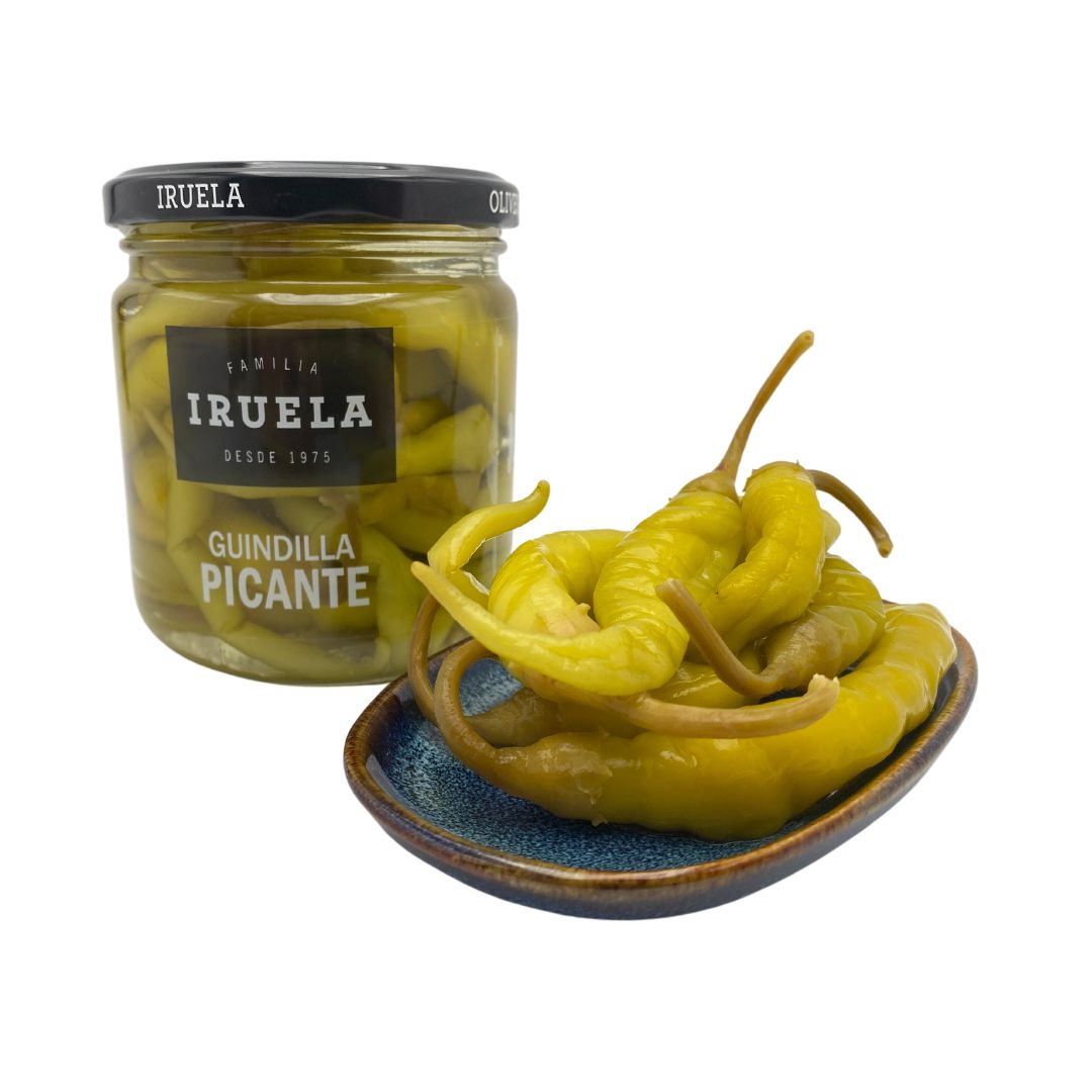 Iruela - Grüne Peperoni "Guinduilla Picante" - eingelegt - 365g