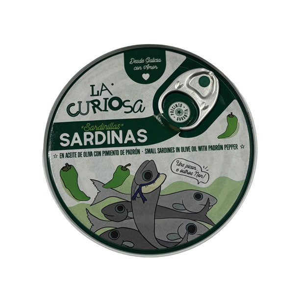 La Curiosa Sardinen in Olivenöl mit Pimientos De Padrón