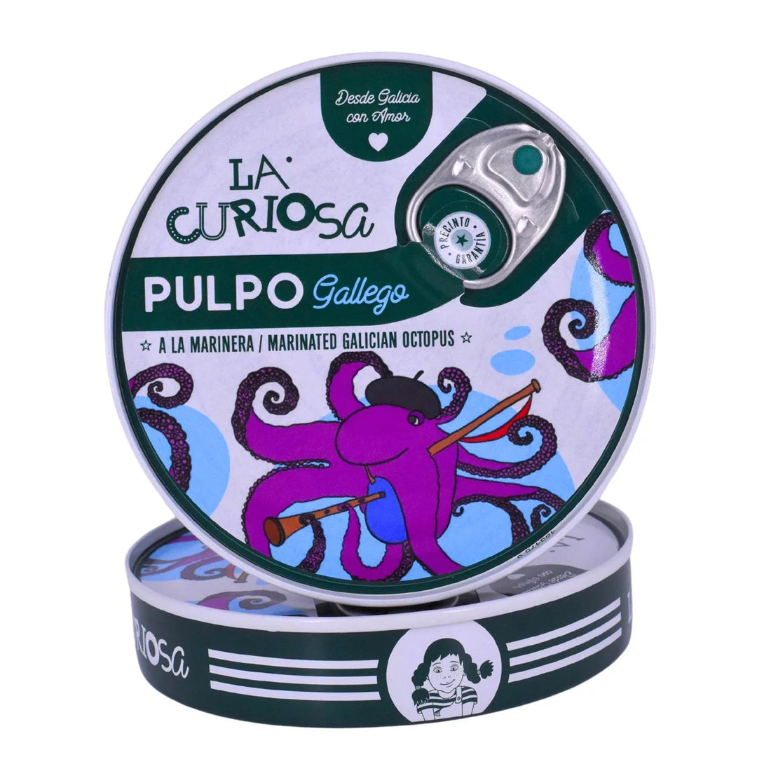 La Curiosa - Pulpo Gallego - Oktopus in Olivenöl und Rauchpaprika 110g