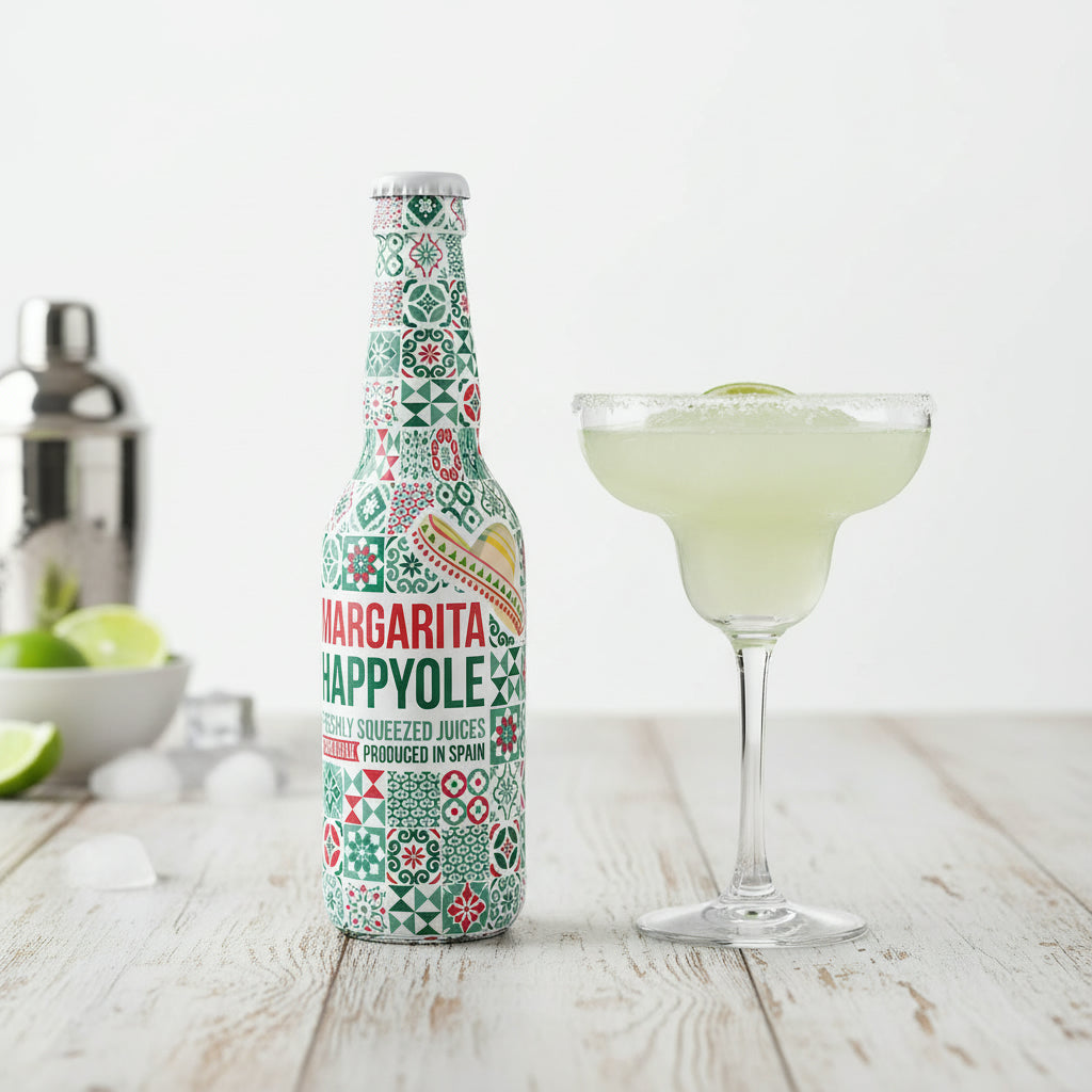 Happy Ole Margarita – Cocktail mit Tequila & Limette | 330ml & 1L | Mexikanischer Genuss