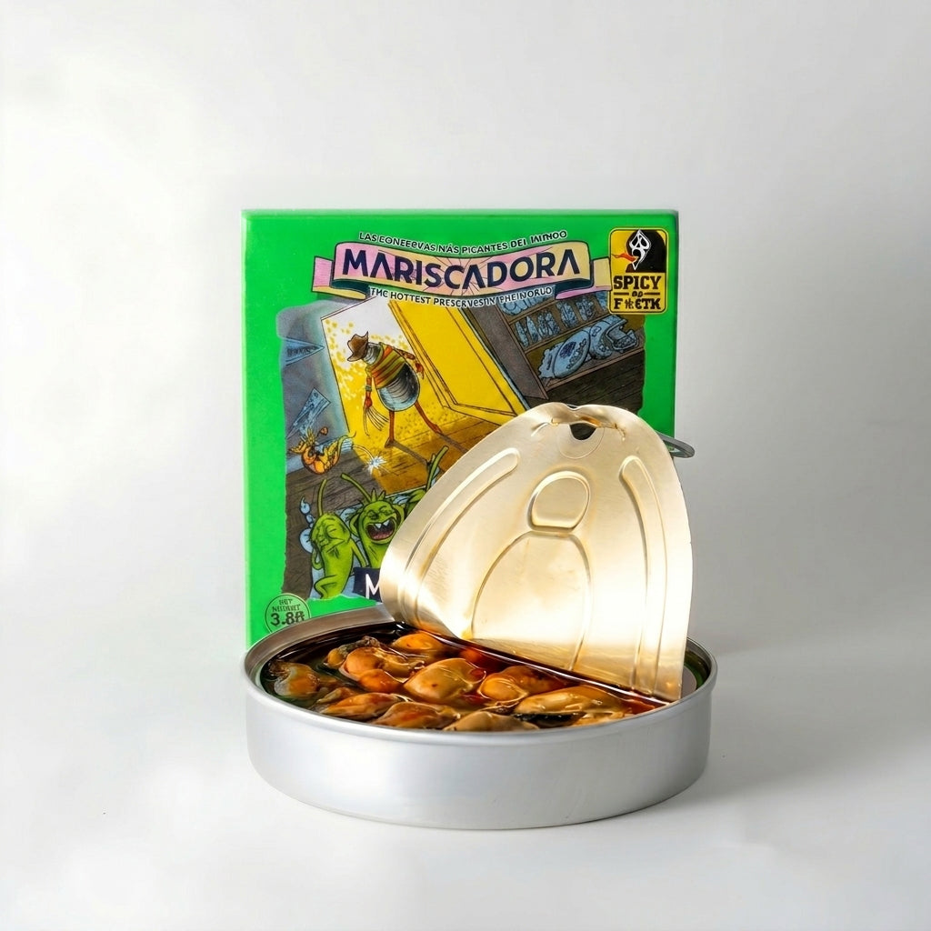 SPICY AS F*CK - Mariscadora | Freddy Krüger - Limited Edition | Miesmuscheln mit Jalapeño | CHILI CHALANGE | Konserve | Spanien