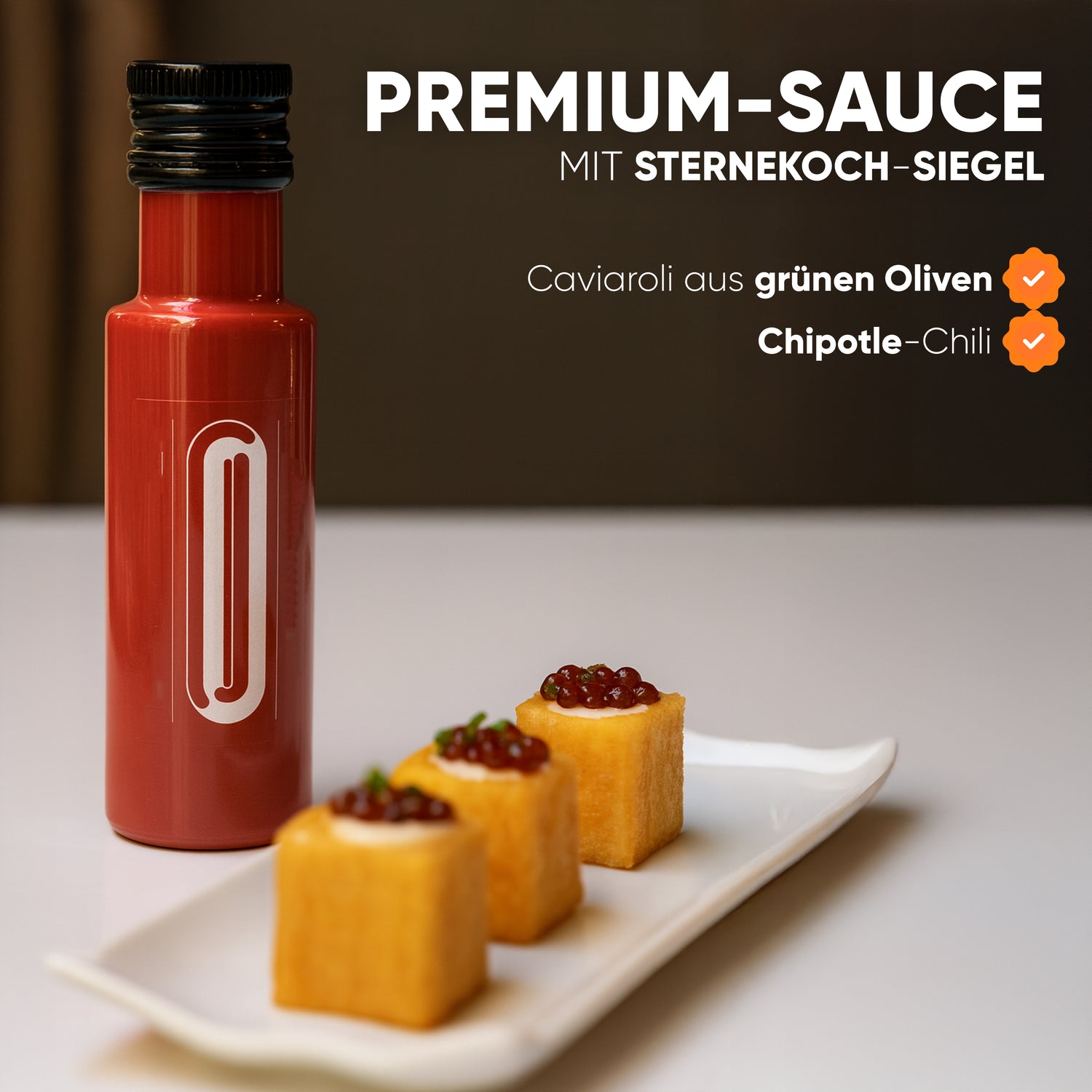 Oliquida - Sauce aus grünen Oliven und Chipotle Chilis - 100ml | Caviaroli | Albert Adriá