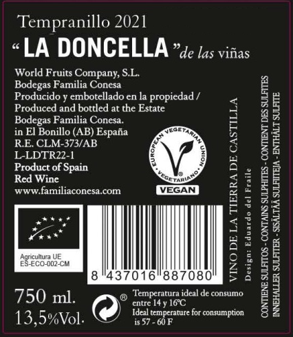 Piedra a Piedra - BIO Rotwein - Tempranillo 2021 - Spanien, 750ml