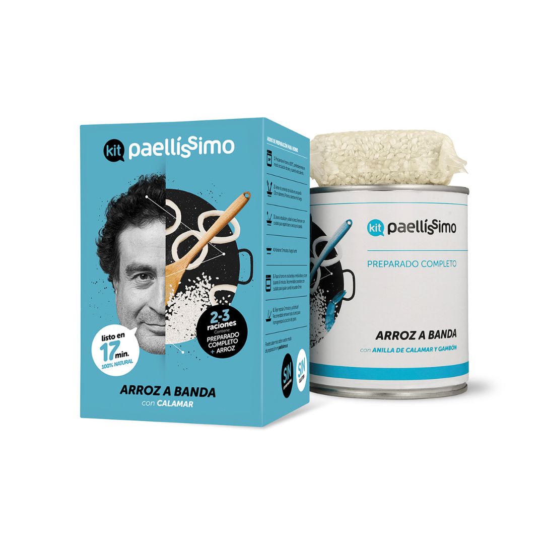 Paellissimo – Paella Kit für "Arroz A Banda mit Tintenfisch“ - 1 Stück
