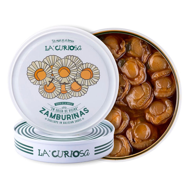 La Curiosa - Eingelegte "Zamburiñas" | Kleine Jakobsmuscheln  - 111g