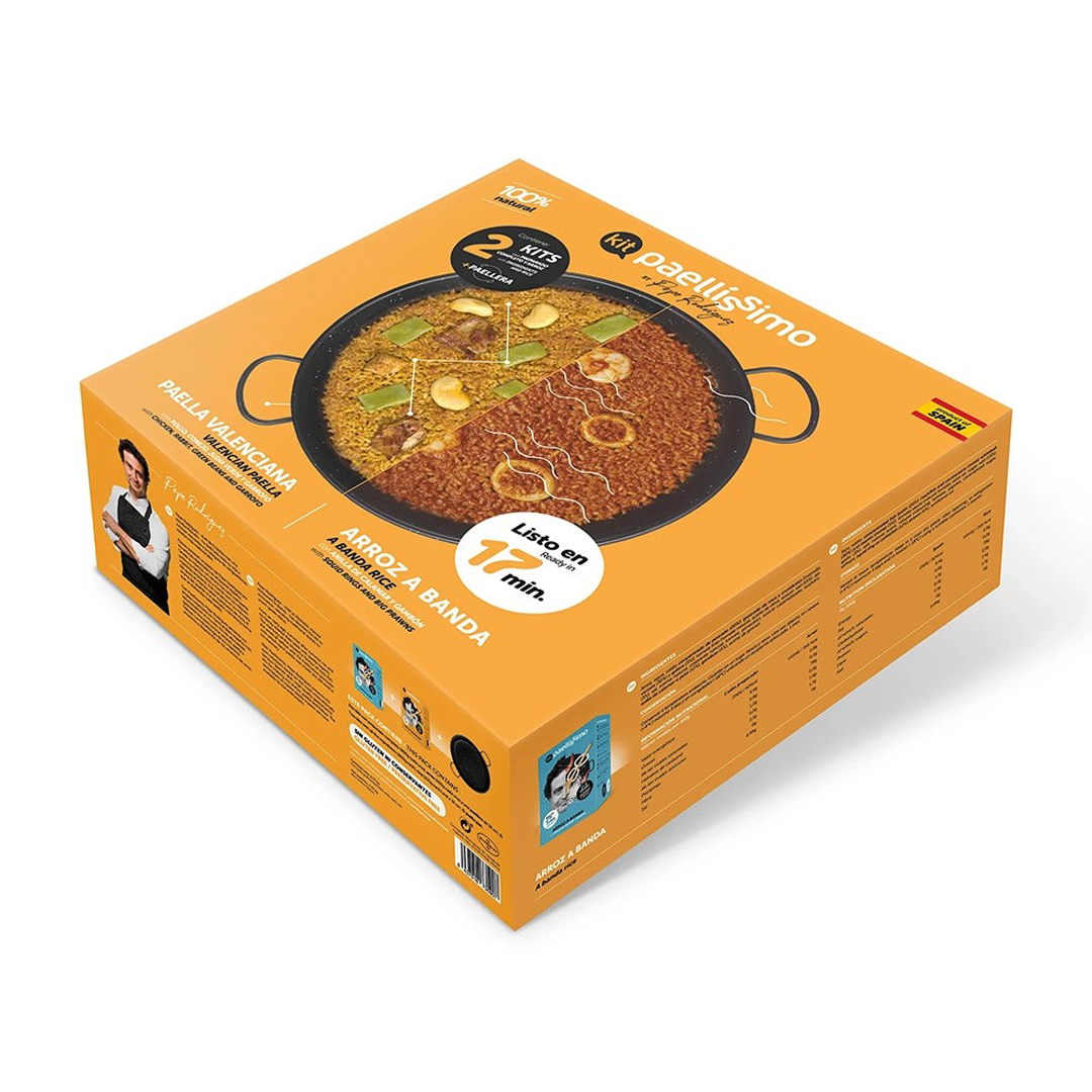 Paellissimo – Paella Set mit Pfanne und 2 Paella Kits