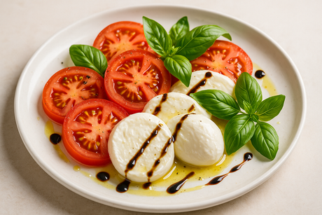 Caprese mit Büffelmozzarella: Ein Hauch von Italien und die Seele Spaniens