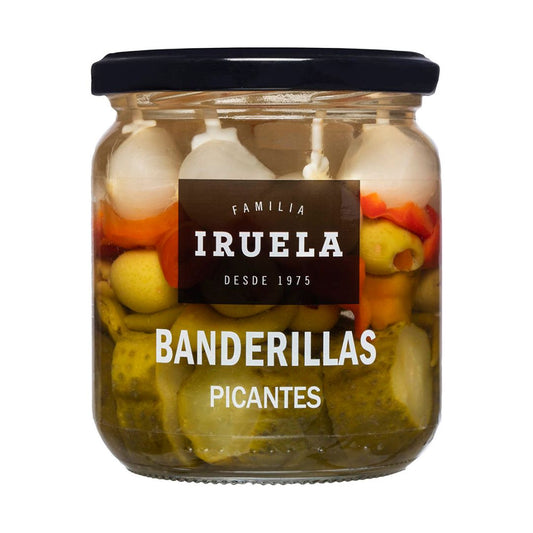 Iruela - Mixed Pickles Tapas-Spieße "Banderillas"  - eingelegt - 365g