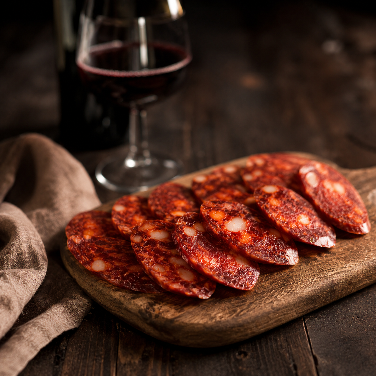 Jamones Blázquez Chorizo Sarta Ibérico Dulce ca. 320-360g – Spanische Chorizo aus Salamanca