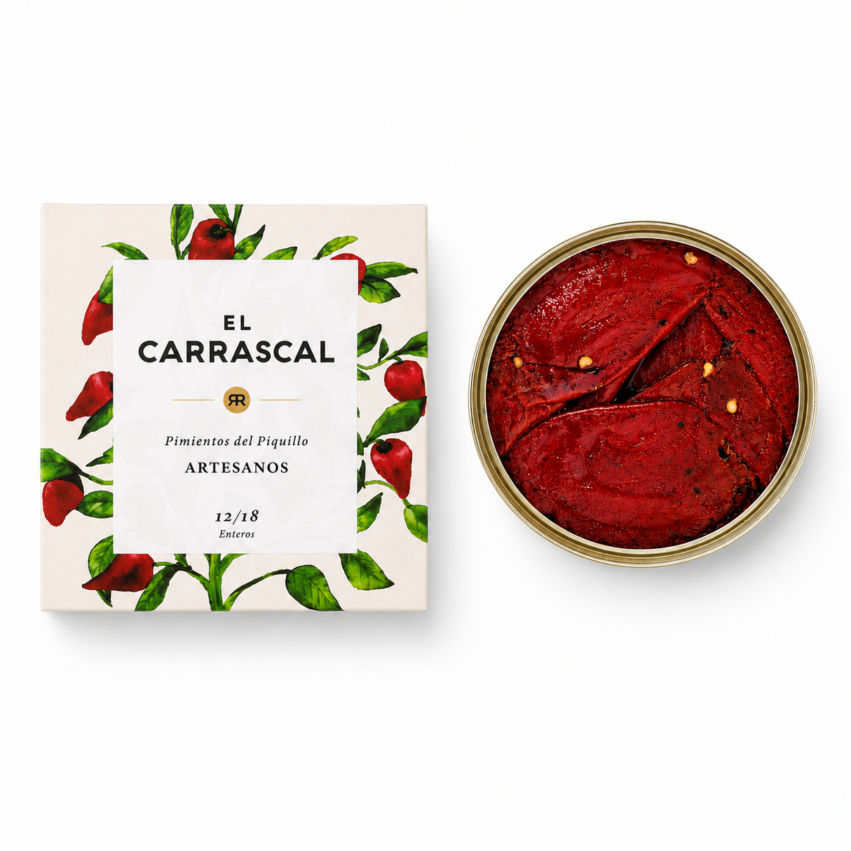 El Carrascal - Pimientos del Piquillo - gegrillte und eingelegte rote Spitzaprika - 255g