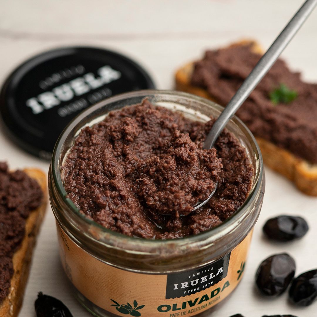 Iruela - Schwarze Oliventapenade "Olivada" 200g – Spanische Feinkost | Tapas