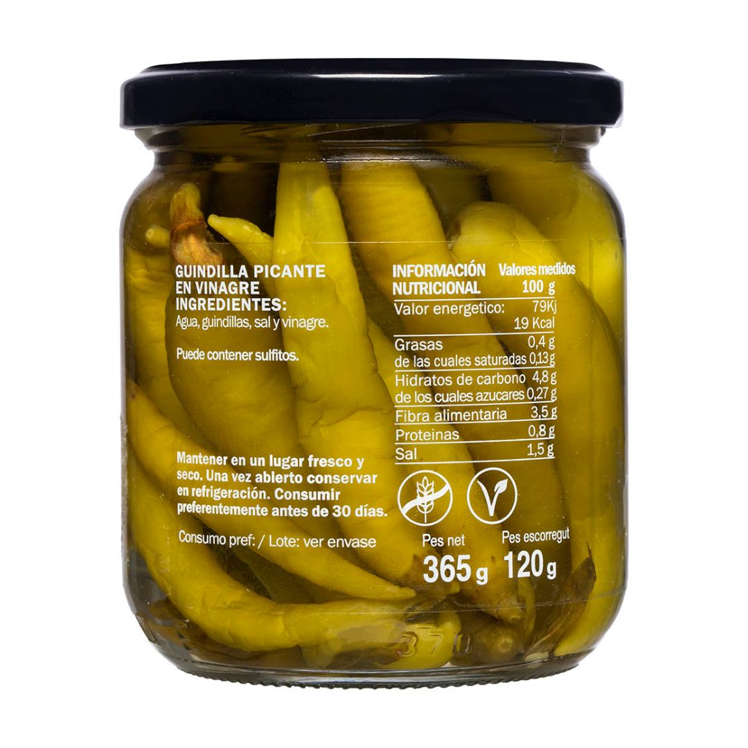 Iruela - Grüne Peperoni "Guinduilla Picante" - eingelegt - 365g