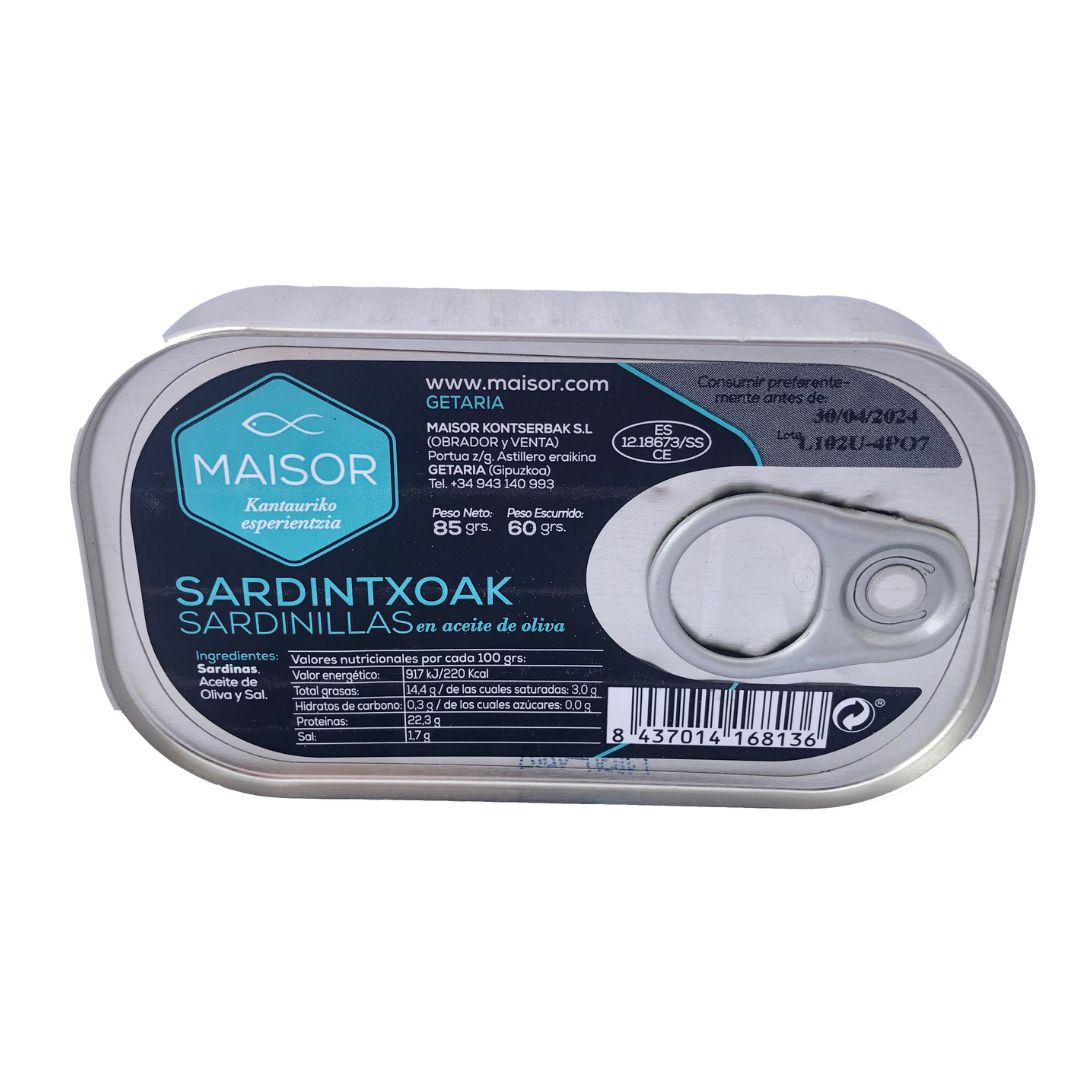 Maisor - Sardinen aus dem Kantabrischen Meer - "Sardinillas" - Konserve 85g