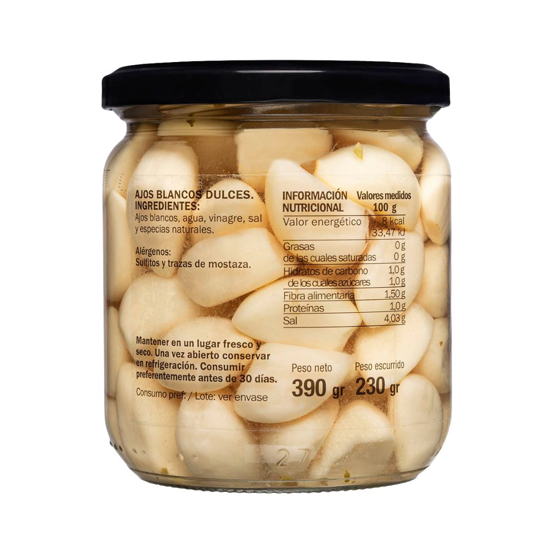 Iruela -  Eingelegte Knoblauchzehen 390g – Authentische spanische Spezialität