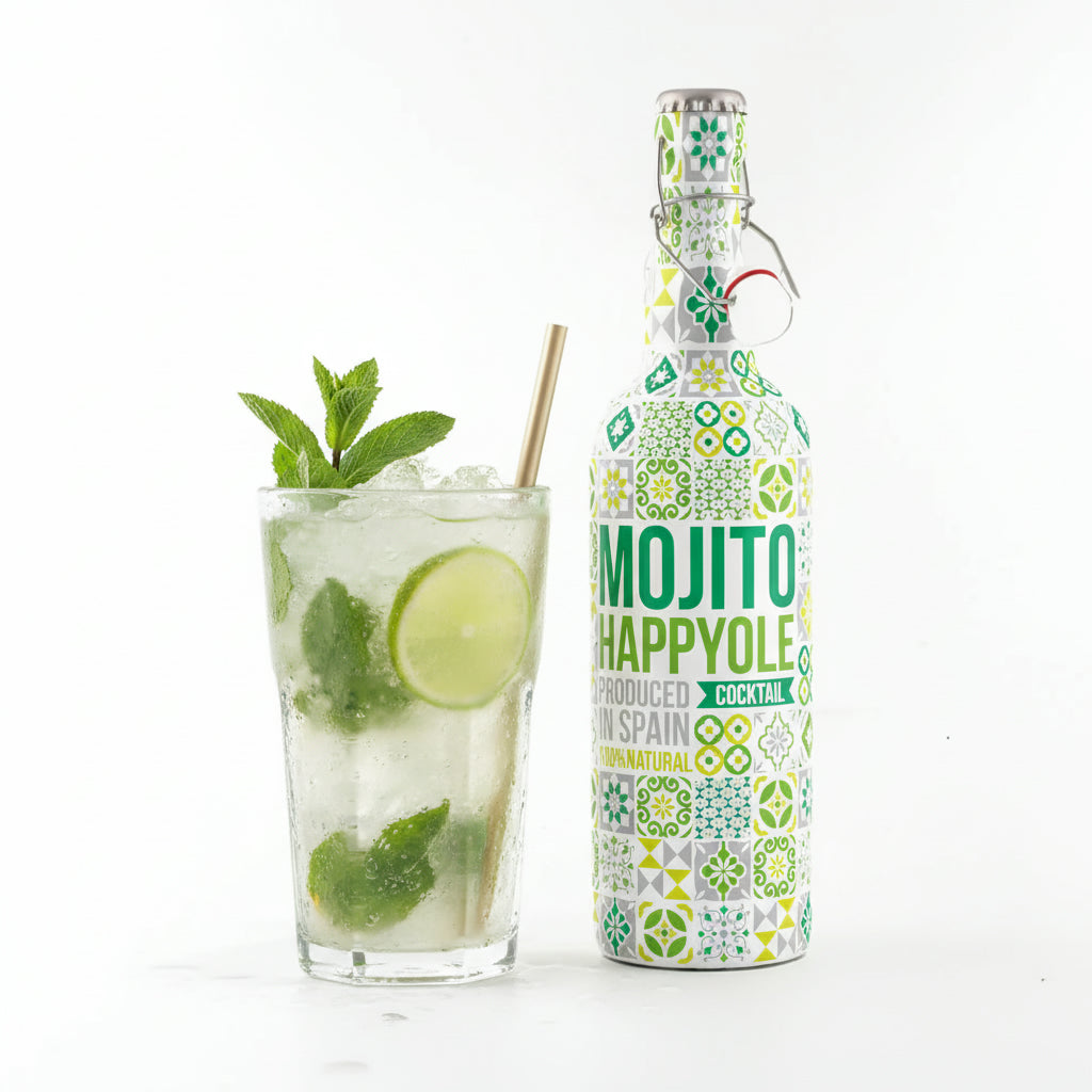 Happy Ole Mojito – Cocktail mit Rum, Limette & Minze | 330 ml & 750 ml | Kubanischer Genuss