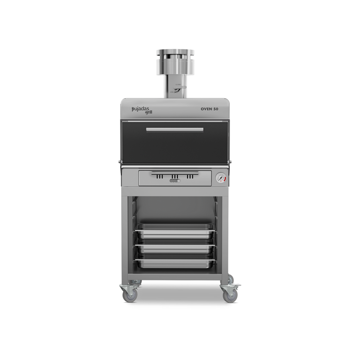 Funktionaler Holzkohleofen- Pujadas