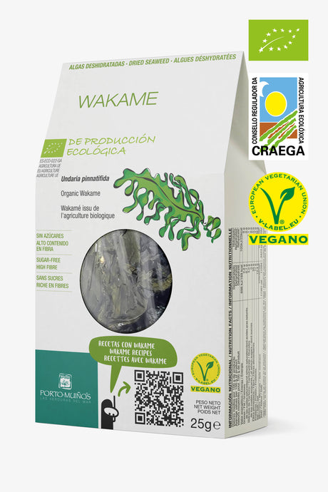 Porto Muiños – Bio getrocknete Wakamealgen 25 g - Feinkost aus Galicien