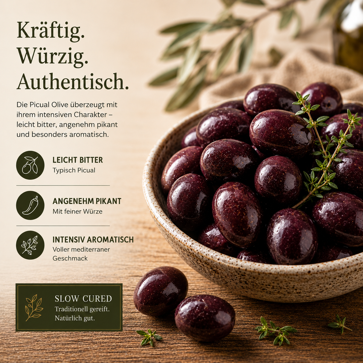 Iruela - Slow Cured Picual Oliven - Traditionell gereift 365 g