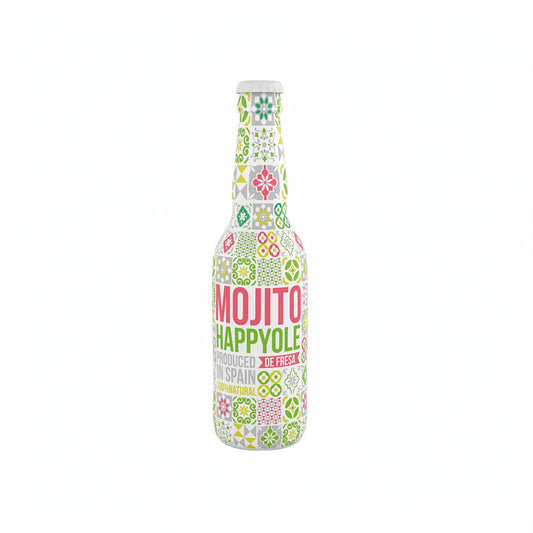 Happy Ole Erdbeer Mojito – Cocktail mit Rum, Limette, Minze & Erdebeere | 330 ml & 750 ml | Kubanischer Genuss
