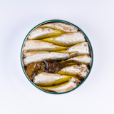 La Curiosa - "Sardinillas" kleine Sardinen in Olivenöl mit Pimientos De Padrón - 112g 