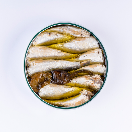 La Curiosa - "Sardinillas" kleine Sardinen in Olivenöl mit Pimientos De Padrón - 112g 